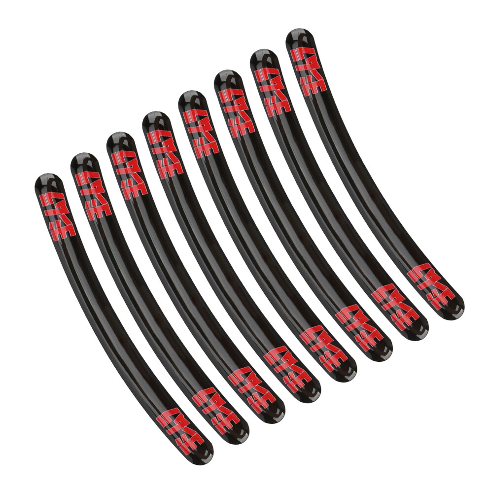 8Pcs Waterproof Reflective Wheel Rim Stickers For Racing Cars 12X1cm 3231358882407