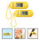 2Pcs Keychain Pocket Digital Watch For Students Examination 3