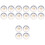 16 Pcs Replacement Metal Earring Backs Delicate Stoppers For Studs 5
