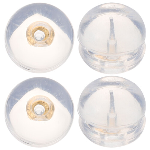 16 Pcs Replacement Metal Earring Backs Delicate Stoppers For Studs 1
