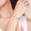 Simple S925 Pure Silver Open Bracelet Tail Shell Pearl 4