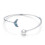 Simple S925 Pure Silver Open Bracelet Tail Shell Pearl 6