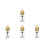 4Pcs Holy Water Bottle Refillable Glass With Cross Pattern 9