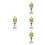 4Pcs Holy Water Bottle Refillable Glass With Cross Pattern 6