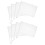 8Pcs White Car Flags: Double Sided Blank Window Flags With Pole 1