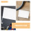 8Pcs White Car Flags: Double Sided Blank Window Flags With Pole 8