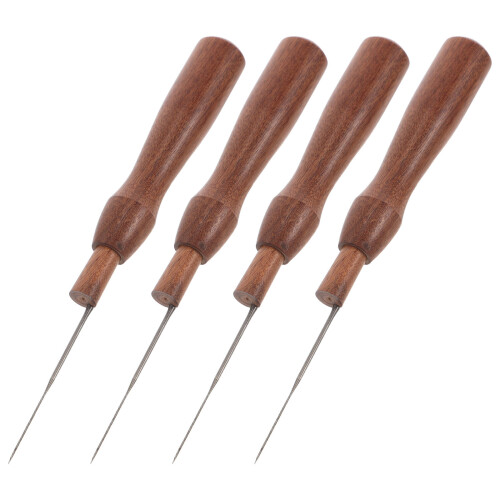 4Pcs Felting Needle Tool With Wood Handle For Wool Felt Craft