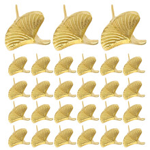 30Pcs Decorative Metal Leaf Push Pins For Cork Board Bulletin Wall Map