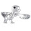 4Pcs Adjustable Dinosaur Modeling Ring Hand Jewelry 1