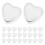 30Pcs Heart Shaped Silicone Earring Backs For Women Locking 10