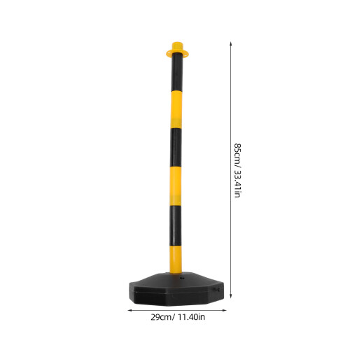 Portable Traffic Warning Pile Plastic Delineator With Base 1