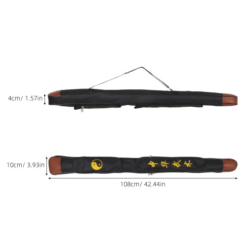 Canvas Sword Bag For Kung Fu With Shoulder Strap 2