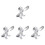 4Pcs Adjustable Dinosaur Modeling Ring Hand Jewelry 2