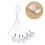 10Pcs Teeth Storage Box With Necklace Case For Kids White 6