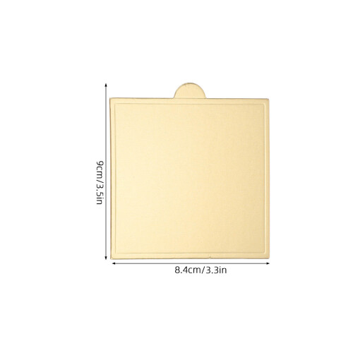 200 Pcs 3.5Inch Square Cake Boards Cardboard Dessert Display Base 2