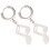 2 Pairs Musical Symbol Dangle Earrings For Men 1