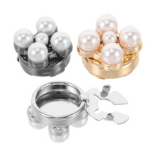 3Pcs Classic Cuff Links With Pearl For Business And Wedding Attire