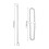 2 Sets Metal Nose Studs With Chain For Women 10