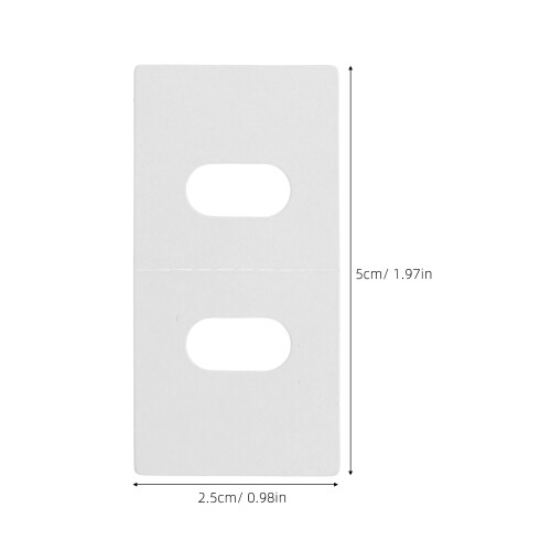 60Pcs Vertical Blind Repair Tabs White Pet Quick Fix for Window Blinds 1