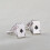 2Pcs Men Poker Cufflinks Playing White Shirt Wedding 10