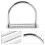 2Pcs Stainless Steel Serrated Belt Keepers With D Ring 11