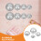 8 Sets Bath Bomb Molds - Multi-Use Metal Sphere For Soap Crafting 8