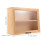 Wood Bread Box For Kitchen: Double Layer Beige Vintage Storage 2