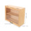 Wood Bread Box For Kitchen: Double Layer Beige Vintage Storage 3