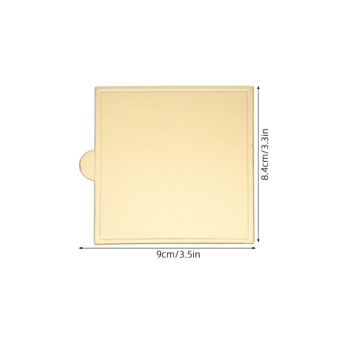 200 Pcs 3.5 Inch Square Cake Boards Cardboard Dessert Base 1