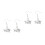 2 Pairs Graduation Ear Drops Earrings Pendants Gift 8