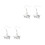 2 Pairs Graduation Ear Drops Earrings Pendants Gift 9