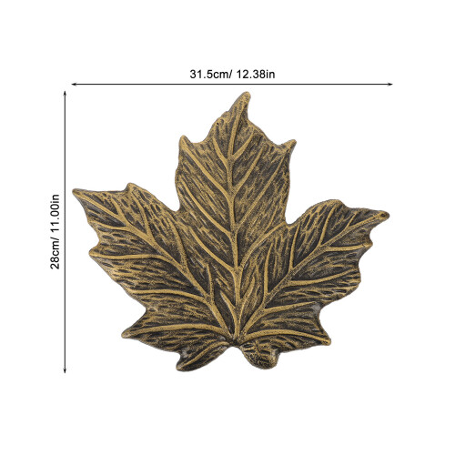 Metal Maple Leaf Wall Decor - Rustic Iron Autumn Art For Home 1