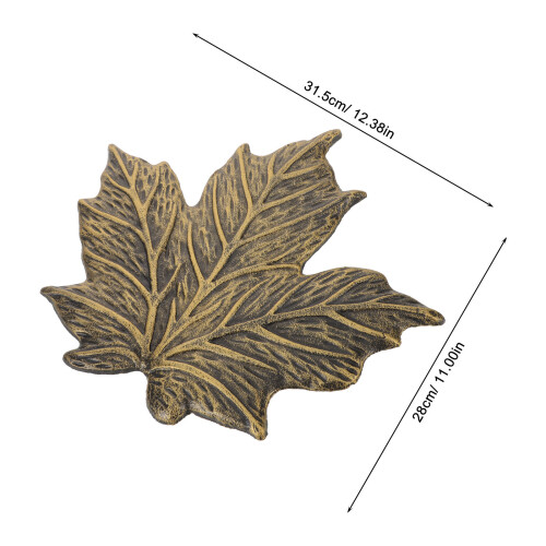 Metal Maple Leaf Wall Decor - Rustic Iron Autumn Art For Home 2