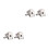 4 Pcs Men Poker Cufflinks Playing White Shirt Wedding 6