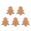 5Pcs Mosaic Coasters For Crafts Christmas Tree Base Trays 8