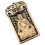 2Pcs Brass Amulet Pendant Keychain Zodiac Decor Tag 1