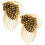 2Pcs Tassel Epaulettes Replacement Chain Rivet Decor 11