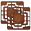 2Pcs Vintage Wooden Envelope Stencil Template For Diy Craft 1