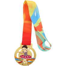 Creative Gold Dance Award Medals for Kids Zinc Alloy Material