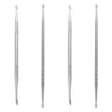 4Pcs Nail Art Dotting Tools With Metal Head For UV Gel And Manicure