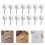 2 Boxes Cork Board Pins: Metal Point Map Push Pins - Pearl White 10