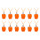 12 Pcs Kids Tooth Holder Plastic Storage Necklace Case 7