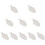 10Pcs Ceramic Fish Shaped Plate 11 Inches White For Home Restaurant 9