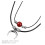 Zwarte Titanium Agate Moon Ketting Dames Sfeervol Accessoire 8