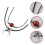 Zwarte Titanium Agate Moon Ketting Dames Sfeervol Accessoire 4