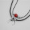 Zwarte Titanium Agate Moon Ketting Dames Sfeervol Accessoire 5