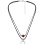 Zwarte Titanium Agate Moon Ketting Dames Sfeervol Accessoire 3