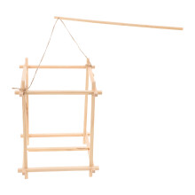 1 Set Diy Lantern Making Unfinished Wooden Frame With Sticks And Rods