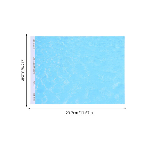 10Pcs Papel Autoadesivo Para Lago Miniatura E 2