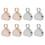 8Pcs Heart Shaped Earrings Back Anti-Lost Ear Studs Plug Accessory 2